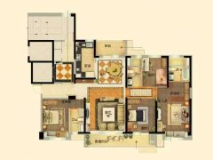 珺悅府頂樓帶大平臺(tái)195平四室三衛(wèi)108.8萬